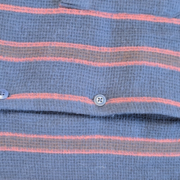 Brixton Relaxed Fit Bunker Short Sleeve Button Up Shirt XXL Waffle Knit Like New - Picture 4 of 5